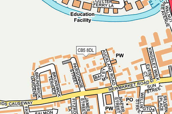 CB5 8DL map - OS OpenMap – Local (Ordnance Survey)