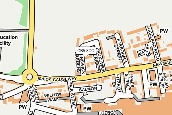 CB5 8DQ map - OS OpenMap – Local (Ordnance Survey)