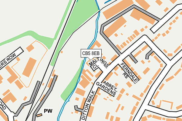 CB5 8EB map - OS OpenMap – Local (Ordnance Survey)