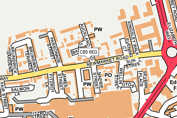 CB5 8EG map - OS OpenMap – Local (Ordnance Survey)