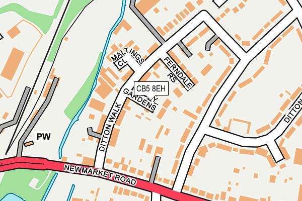 CB5 8EH map - OS OpenMap – Local (Ordnance Survey)