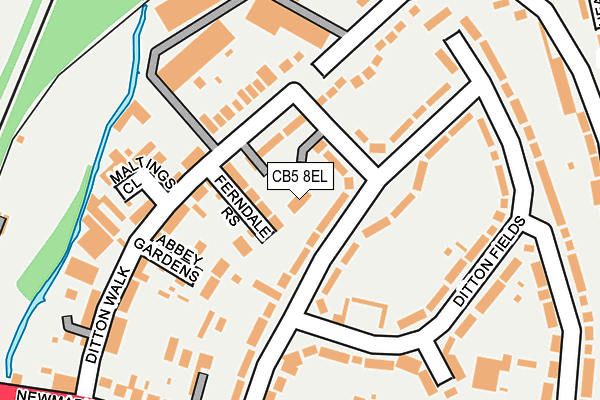 CB5 8EL map - OS OpenMap – Local (Ordnance Survey)