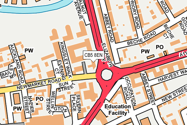 CB5 8EN map - OS OpenMap – Local (Ordnance Survey)