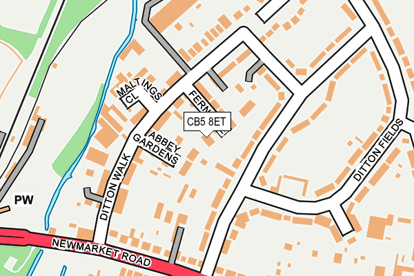 CB5 8ET map - OS OpenMap – Local (Ordnance Survey)