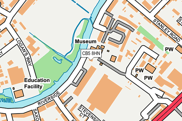 CB5 8HN map - OS OpenMap – Local (Ordnance Survey)