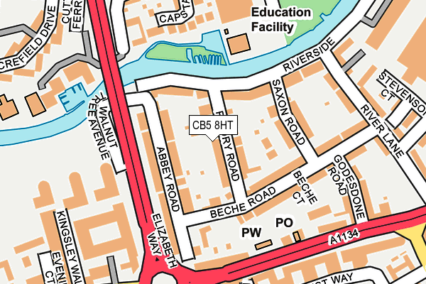 Map of ECHO EDUCATION LTD at local scale
