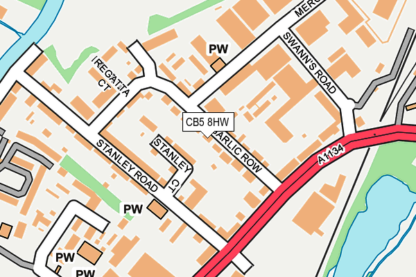 CB5 8HW map - OS OpenMap – Local (Ordnance Survey)