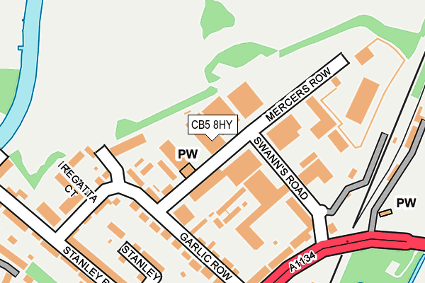 CB5 8HY map - OS OpenMap – Local (Ordnance Survey)