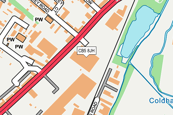 CB5 8JH map - OS OpenMap – Local (Ordnance Survey)