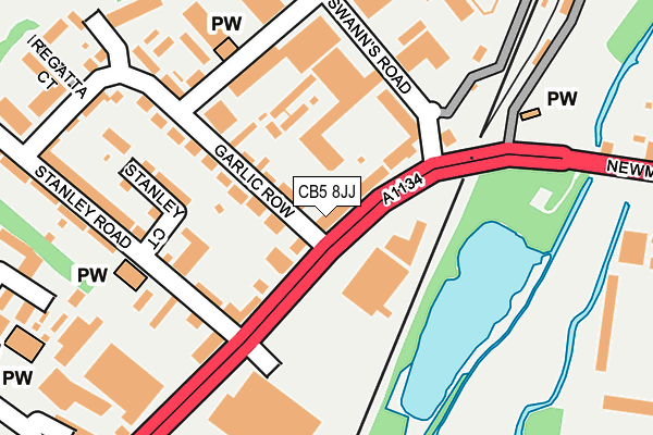 CB5 8JJ map - OS OpenMap – Local (Ordnance Survey)