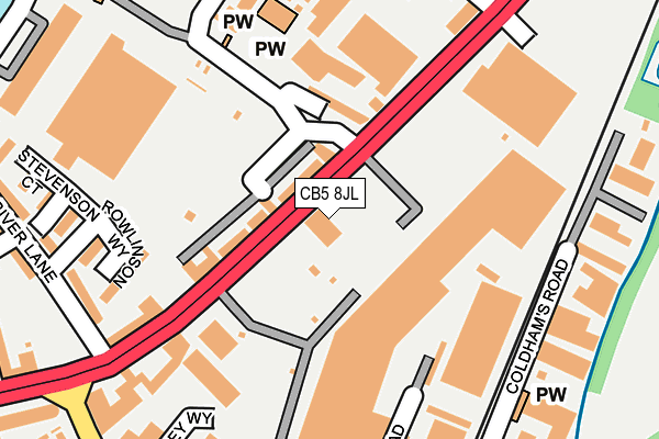 CB5 8JL map - OS OpenMap – Local (Ordnance Survey)