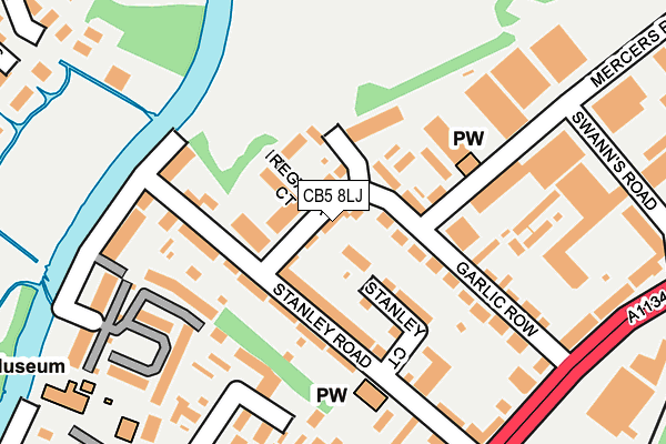 CB5 8LJ map - OS OpenMap – Local (Ordnance Survey)