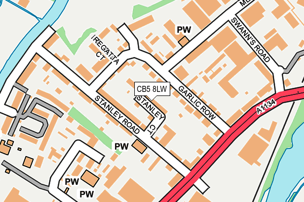 CB5 8LW map - OS OpenMap – Local (Ordnance Survey)