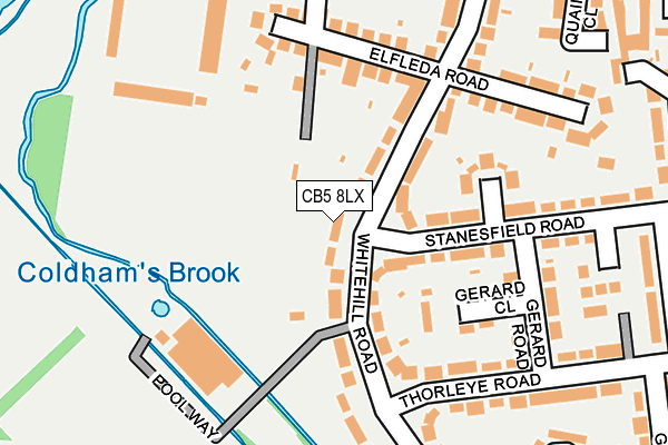 CB5 8LX map - OS OpenMap – Local (Ordnance Survey)