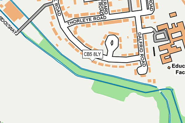 CB5 8LY map - OS OpenMap – Local (Ordnance Survey)