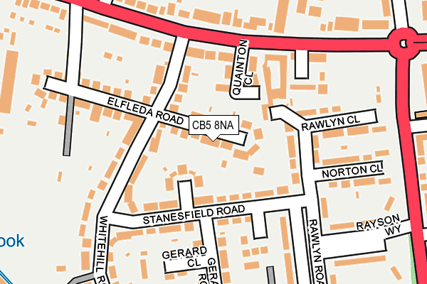 CB5 8NA map - OS OpenMap – Local (Ordnance Survey)