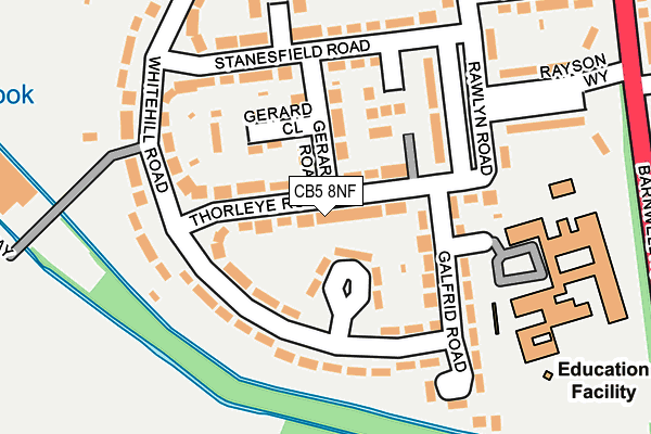 CB5 8NF map - OS OpenMap – Local (Ordnance Survey)