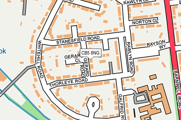CB5 8NG map - OS OpenMap – Local (Ordnance Survey)