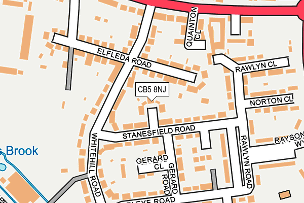 CB5 8NJ map - OS OpenMap – Local (Ordnance Survey)