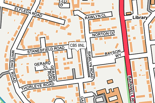 CB5 8NL map - OS OpenMap – Local (Ordnance Survey)