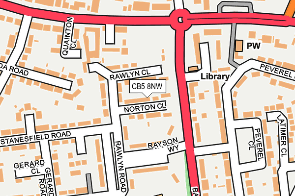 CB5 8NW map - OS OpenMap – Local (Ordnance Survey)