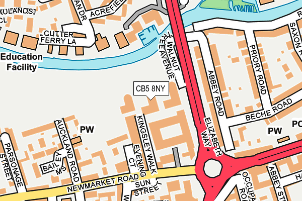 CB5 8NY map - OS OpenMap – Local (Ordnance Survey)