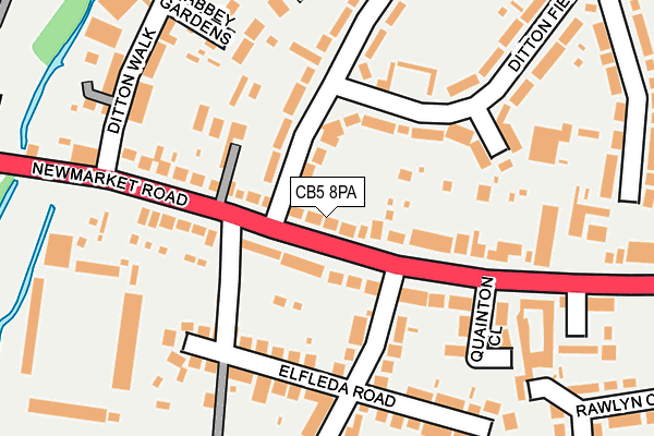 CB5 8PA map - OS OpenMap – Local (Ordnance Survey)