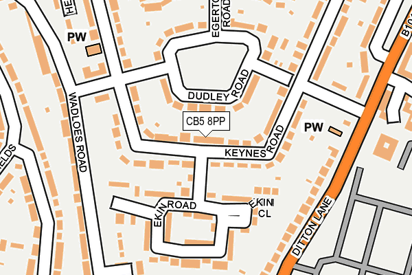 CB5 8PP map - OS OpenMap – Local (Ordnance Survey)