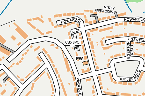 CB5 8PQ map - OS OpenMap – Local (Ordnance Survey)