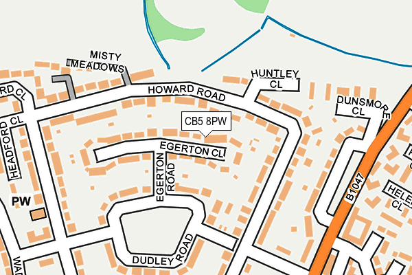 CB5 8PW map - OS OpenMap – Local (Ordnance Survey)