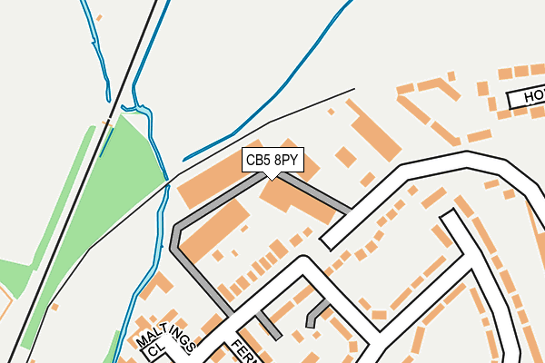 CB5 8PY map - OS OpenMap – Local (Ordnance Survey)