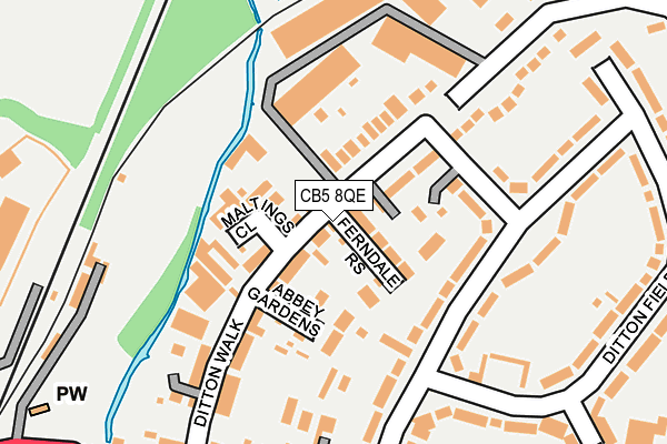 CB5 8QE map - OS OpenMap – Local (Ordnance Survey)