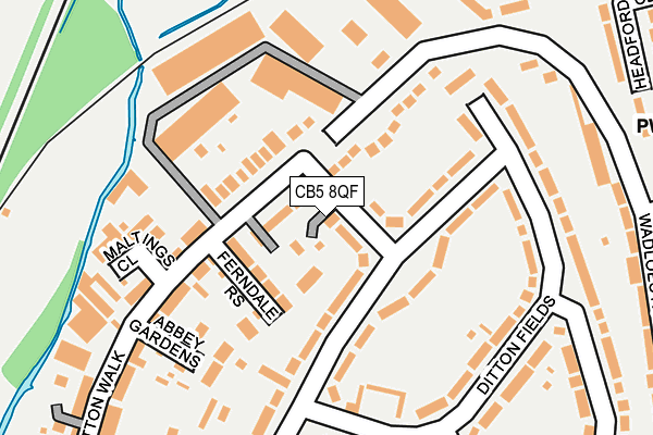 CB5 8QF map - OS OpenMap – Local (Ordnance Survey)