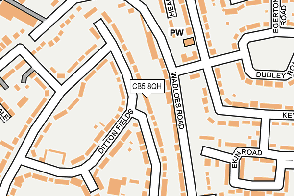 CB5 8QH map - OS OpenMap – Local (Ordnance Survey)