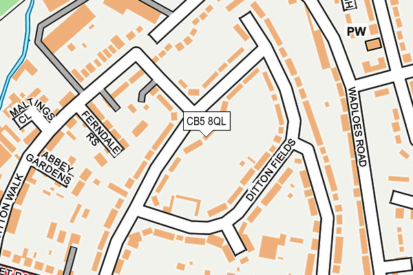 CB5 8QL map - OS OpenMap – Local (Ordnance Survey)