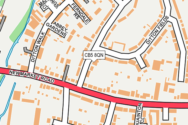 CB5 8QN map - OS OpenMap – Local (Ordnance Survey)