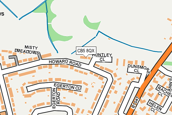 CB5 8QX map - OS OpenMap – Local (Ordnance Survey)