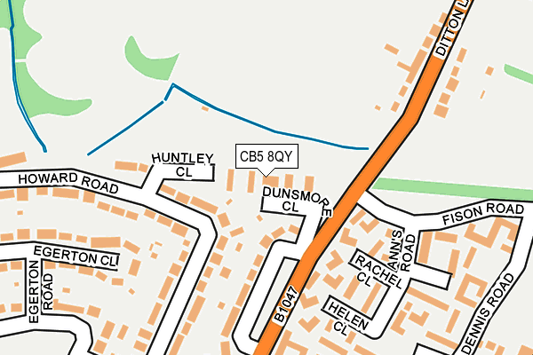 CB5 8QY map - OS OpenMap – Local (Ordnance Survey)