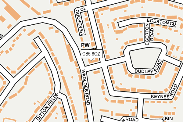 CB5 8QZ map - OS OpenMap – Local (Ordnance Survey)