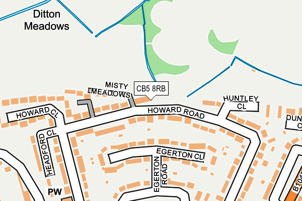 CB5 8RB map - OS OpenMap – Local (Ordnance Survey)