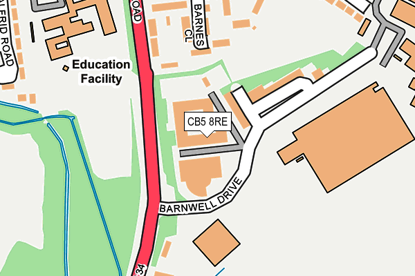 CB5 8RE map - OS OpenMap – Local (Ordnance Survey)