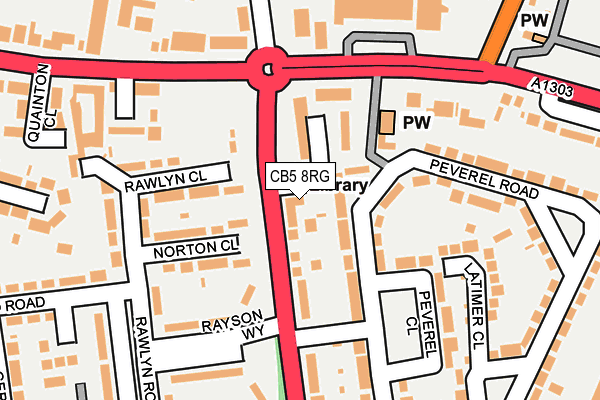 CB5 8RG map - OS OpenMap – Local (Ordnance Survey)