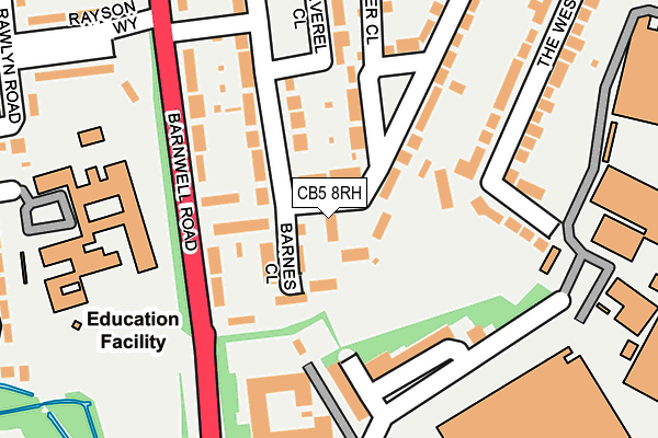 CB5 8RH map - OS OpenMap – Local (Ordnance Survey)