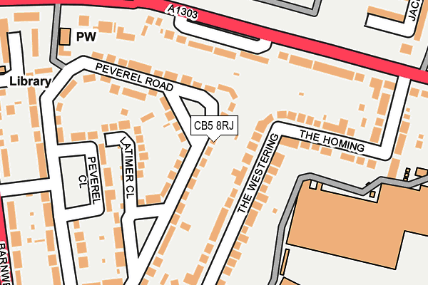 CB5 8RJ map - OS OpenMap – Local (Ordnance Survey)