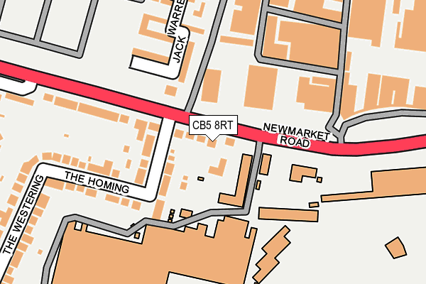 CB5 8RT map - OS OpenMap – Local (Ordnance Survey)