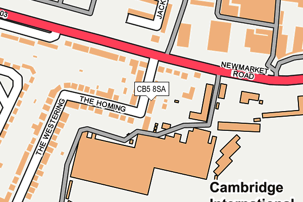 CB5 8SA map - OS OpenMap – Local (Ordnance Survey)