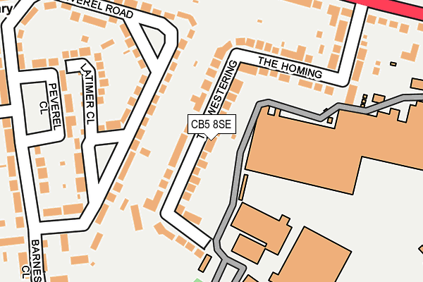 CB5 8SE map - OS OpenMap – Local (Ordnance Survey)