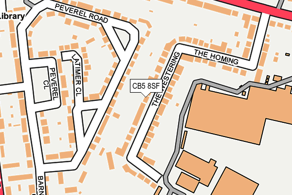 CB5 8SF map - OS OpenMap – Local (Ordnance Survey)