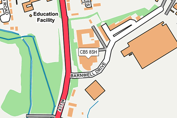 CB5 8SH map - OS OpenMap – Local (Ordnance Survey)