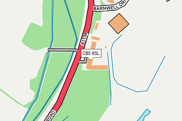 CB5 8SL map - OS OpenMap – Local (Ordnance Survey)